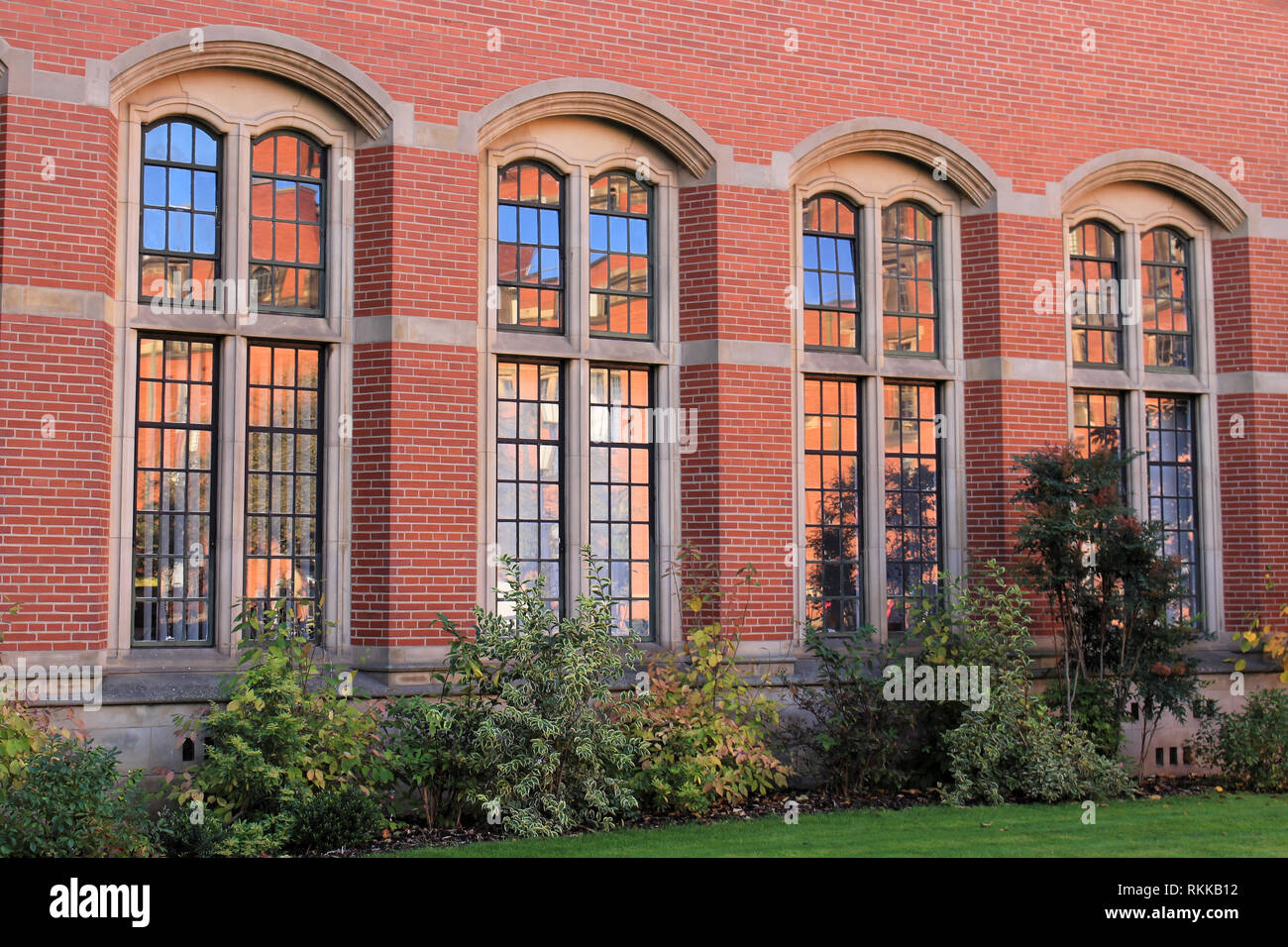 Birmingham, England - Oktober 20, 2018: Campus Gebäude der Universität von Birmingham Stockfoto