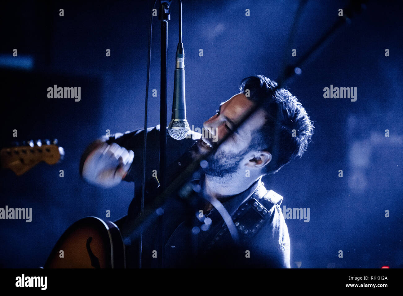 Die amerikanische Band The Lone unten führt ein Live Konzert bei VEGA in Kopenhagen. Hier Sänger und Musiker Zach Williams ist live auf der Bühne gesehen. Dänemark, 05/02 2016. Mit Ausnahme von Dänemark. Stockfoto