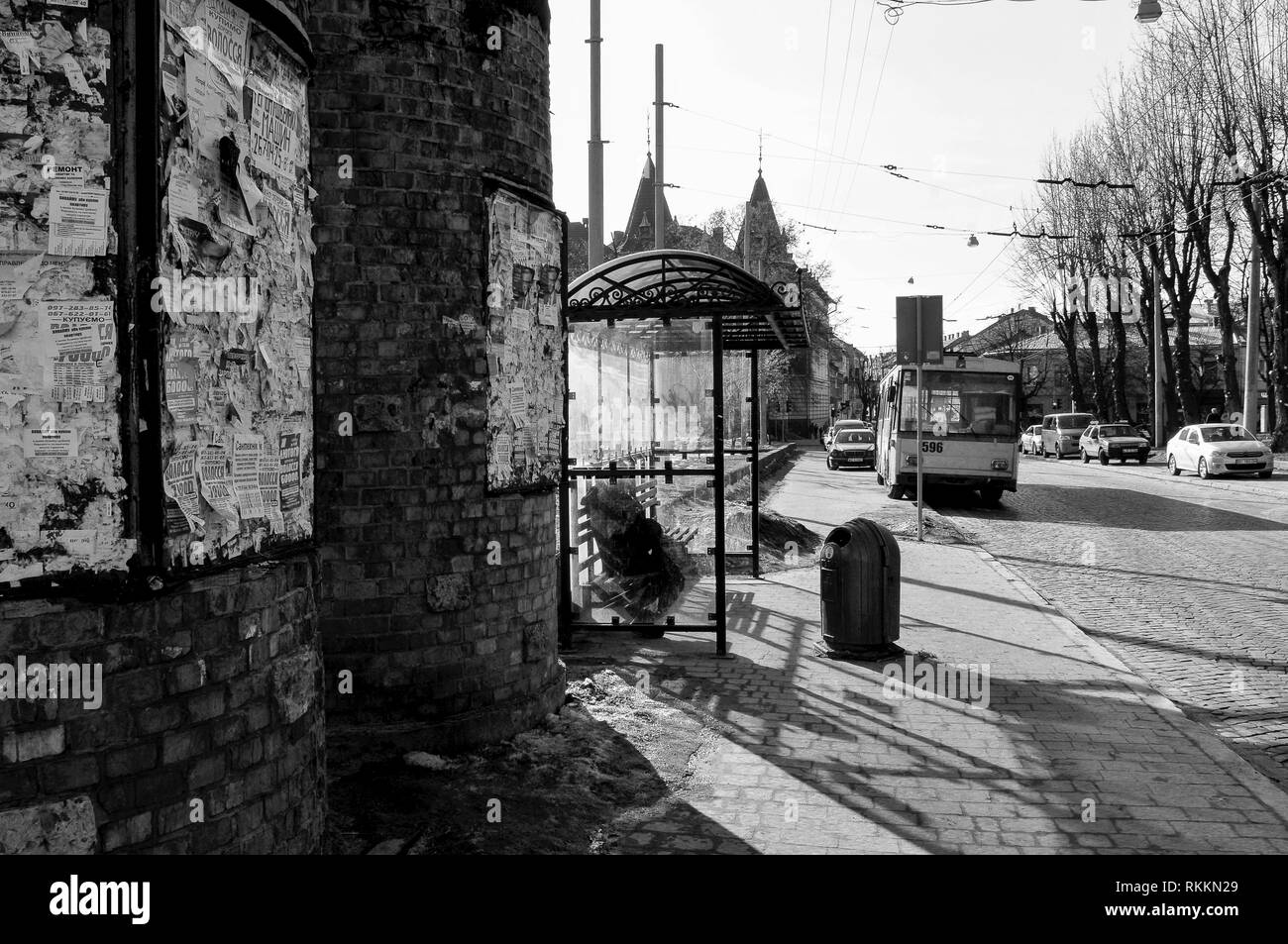 Stadtleben, Lviv, Ukraine Stockfoto