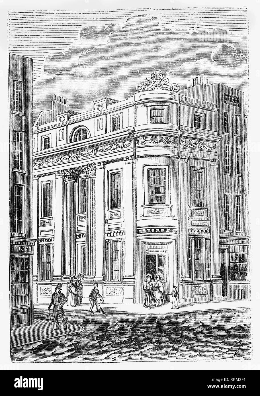 Eine Ecke Tavern in der Long Acre, eine Straße in der Stadt von Westminster in London. Es läuft von St Martin's Lane, am westlichen Ende, Drury Lane im Osten und wurde im frühen 17. Jahrhundert der Coach - Gebäude Handel dominiert die Long Acre im 19. Jahrhundert - 1906 abgeschlossen, 41 Gebäude in der Straße waren, die von Unternehmen mit dem Transport zusammenhängenden belegt, eine Mischung aus traditionellen Trainer - Bauherren und allen in Verbindung mit dem Motor. Stockfoto