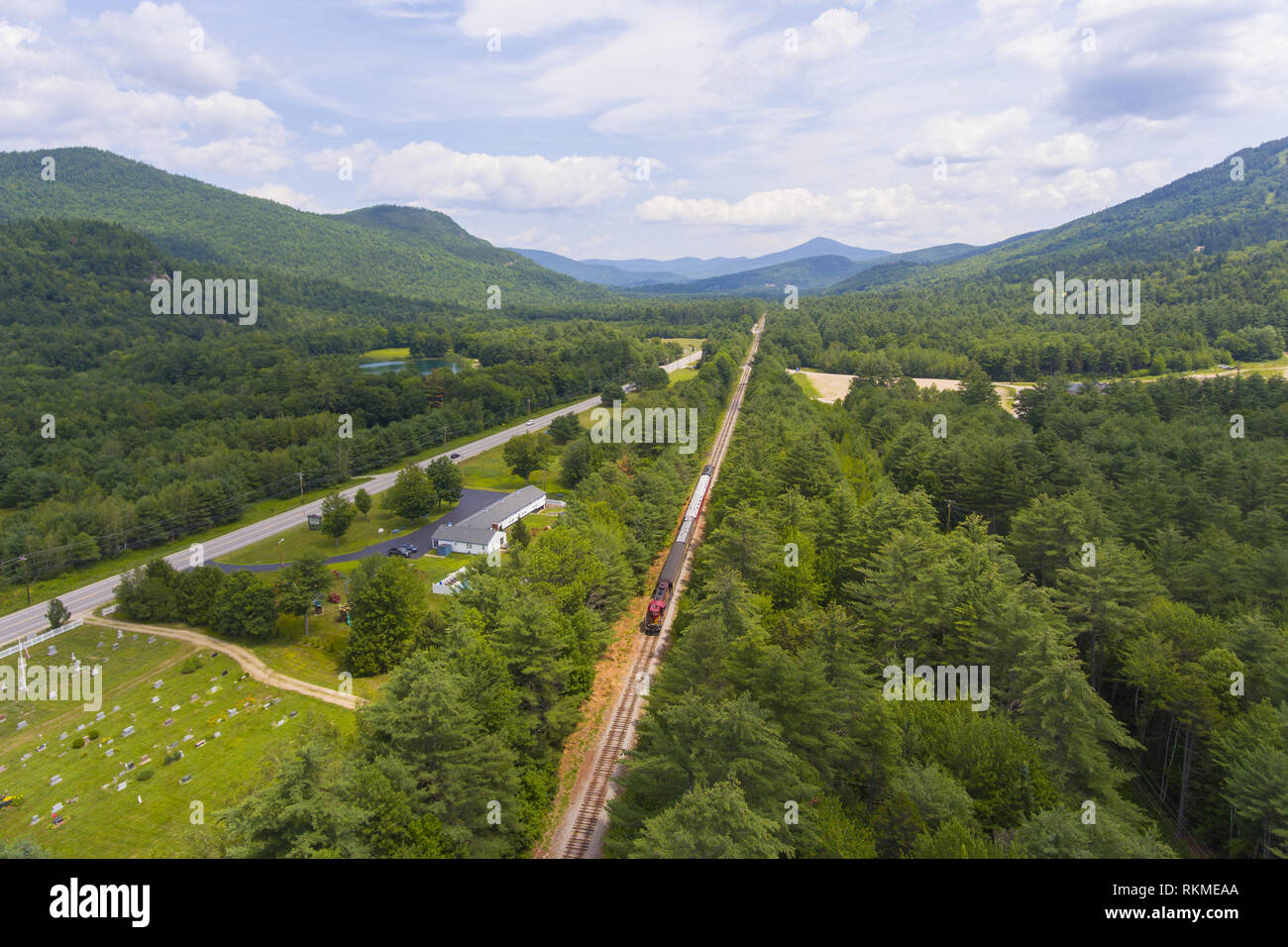 Conway Scenic Railroad in White Mountain National Forest, Bartlett, New