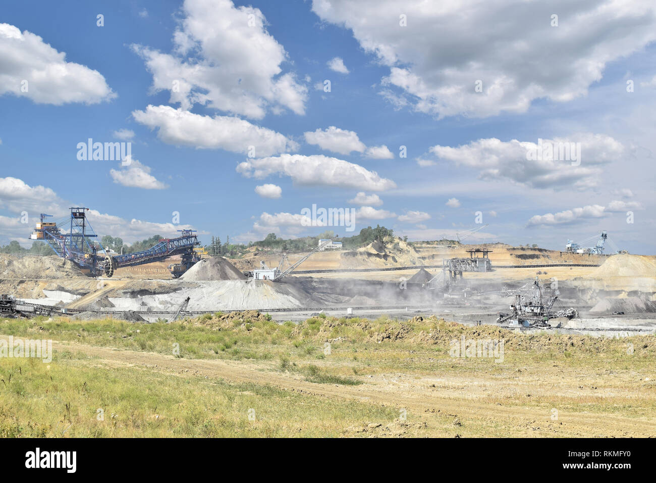 Oberfläche Coal Mine in Zentralserbien Stockfoto