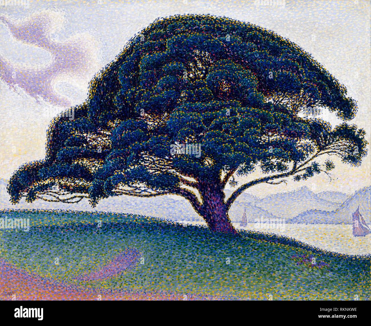 Die bonaventura Kiefer (1893) von Paul Signac, 1863 - 1935. Das Museum der feinen künste, Houston, USA. Stockfoto