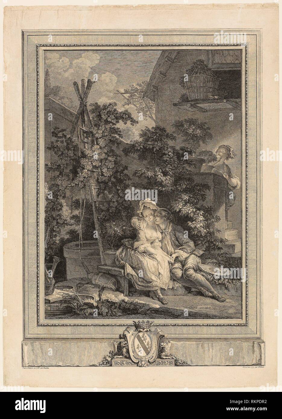 Die Amourösen Gärtner 1777 IsidorStanislas Helman (Französisch