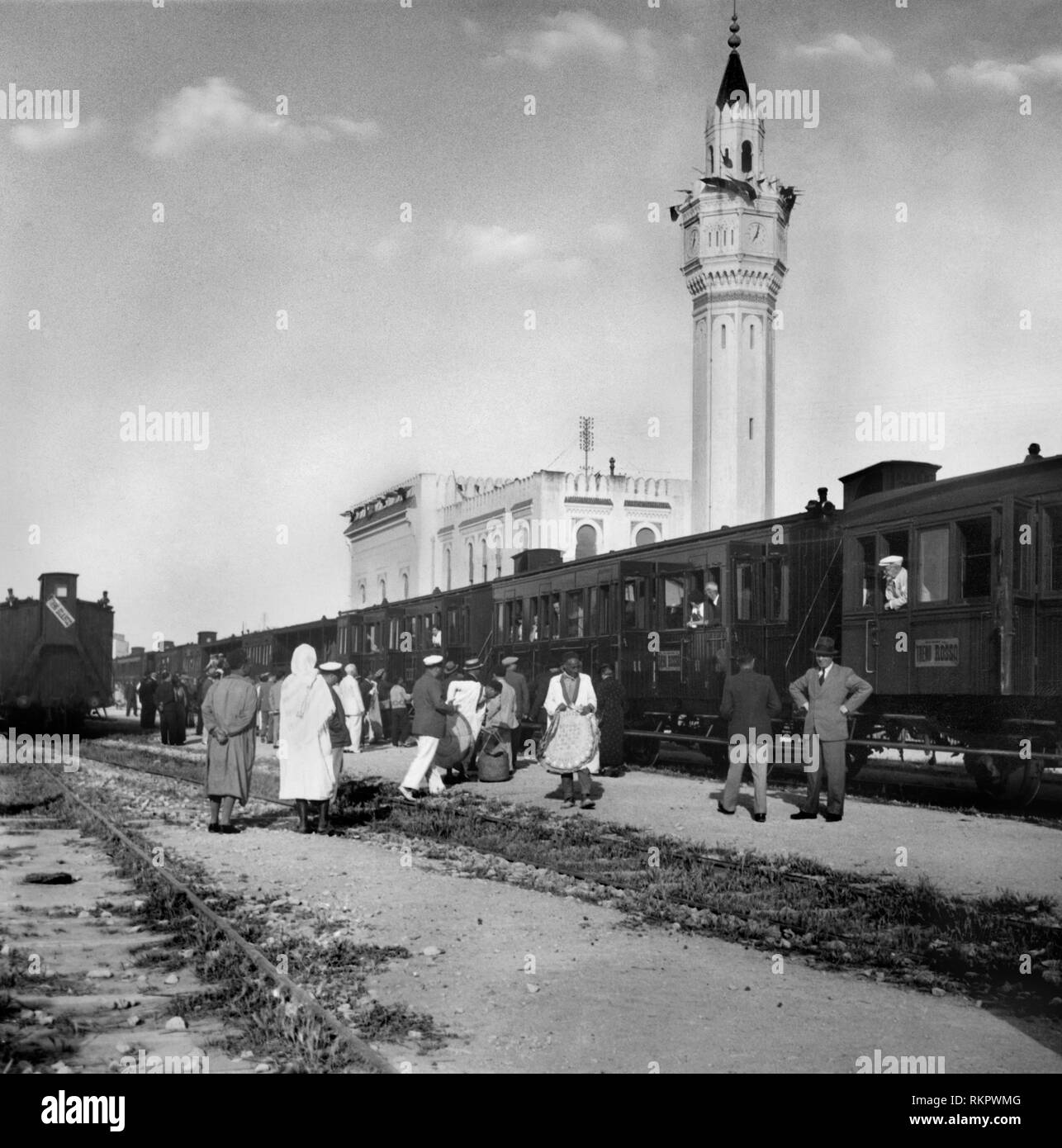 Moschee, Bizerta, Tunesien, Afrika 1920-30 Stockfoto