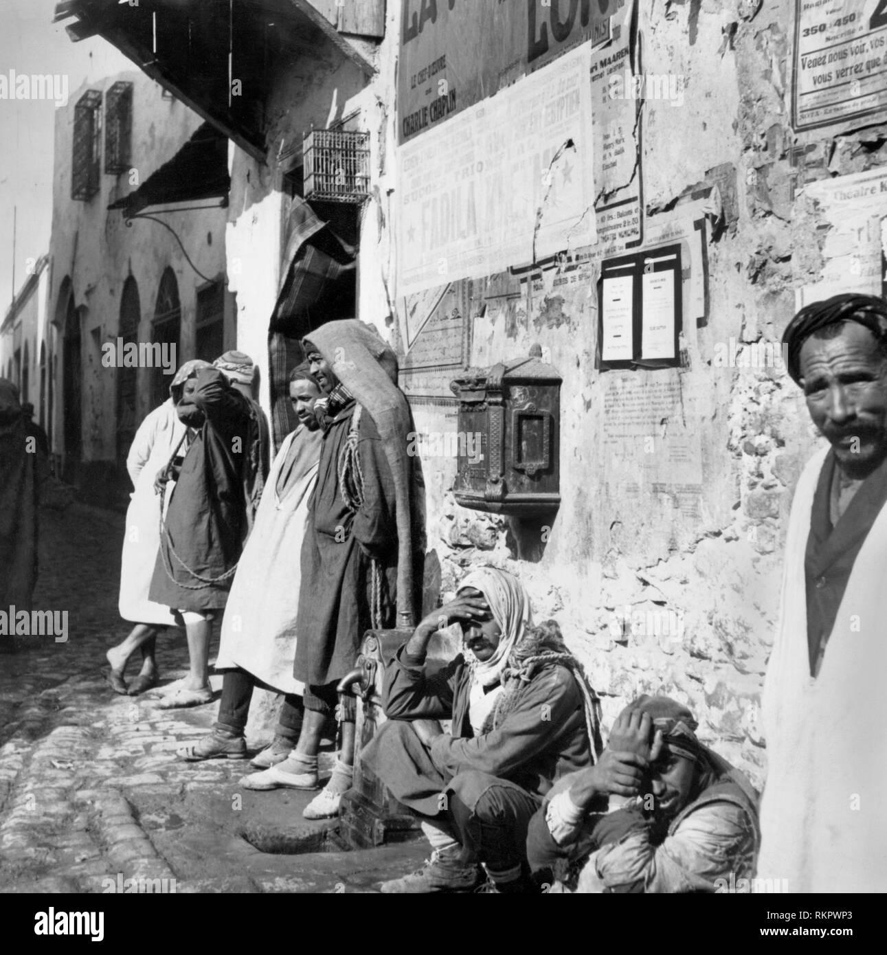 Arabischen Viertel, Tunis, Tunesien, Afrika 1920 1930 Stockfoto
