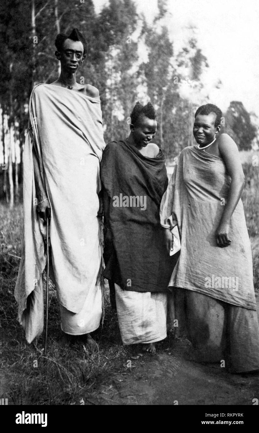 Menschen, Ruanda Urundi, belgisch Kongo, Afrika 1910-20 Stockfoto