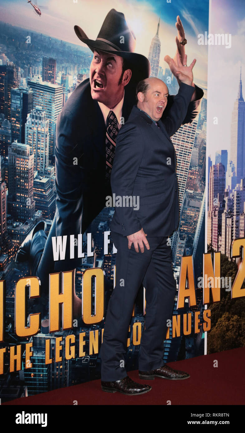 David Koechner besucht UK Premiere der Anchorman: Die Legende fährt an Vue West End, den Leicester Square, London Stockfoto