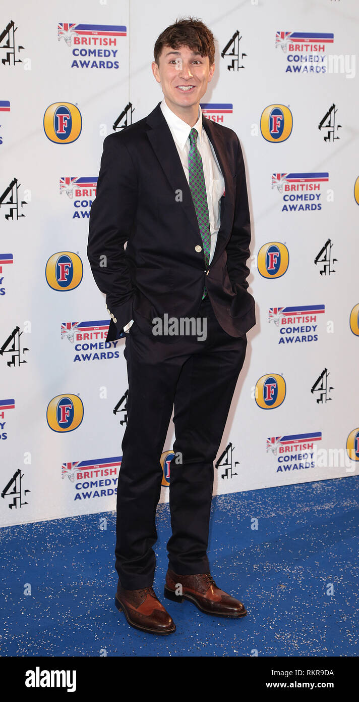 Tom Basden kommt an der British Comedy Awards am Brunnen Studios, Wembley, London Stockfoto