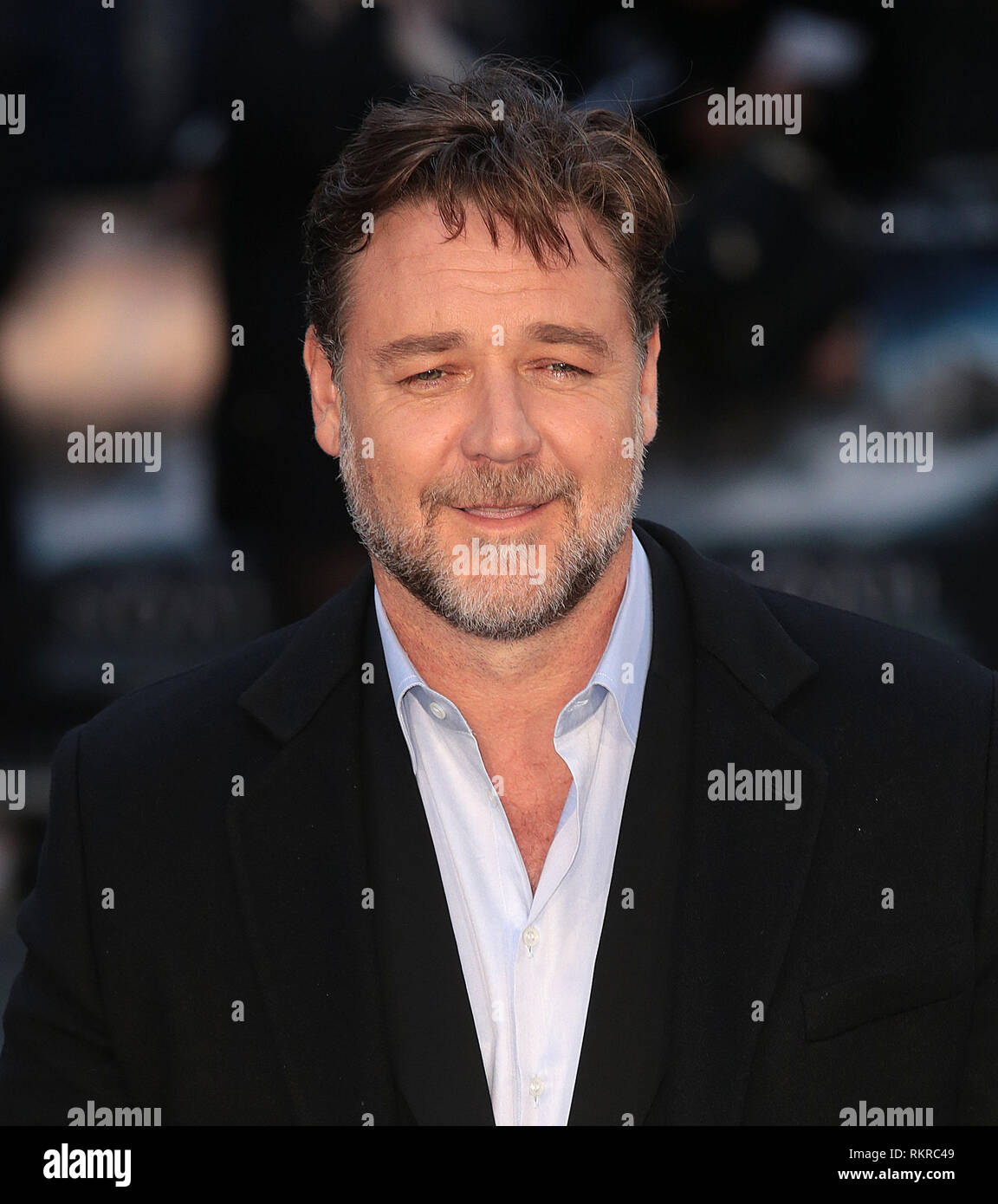 London, UK, 31. März 2014 DER BRITISCHEN Premiere von 'Noah' im Odeon Leicester Square am 31. März 2014 in London, England Foto zeigt: Russell Crowe Stockfoto