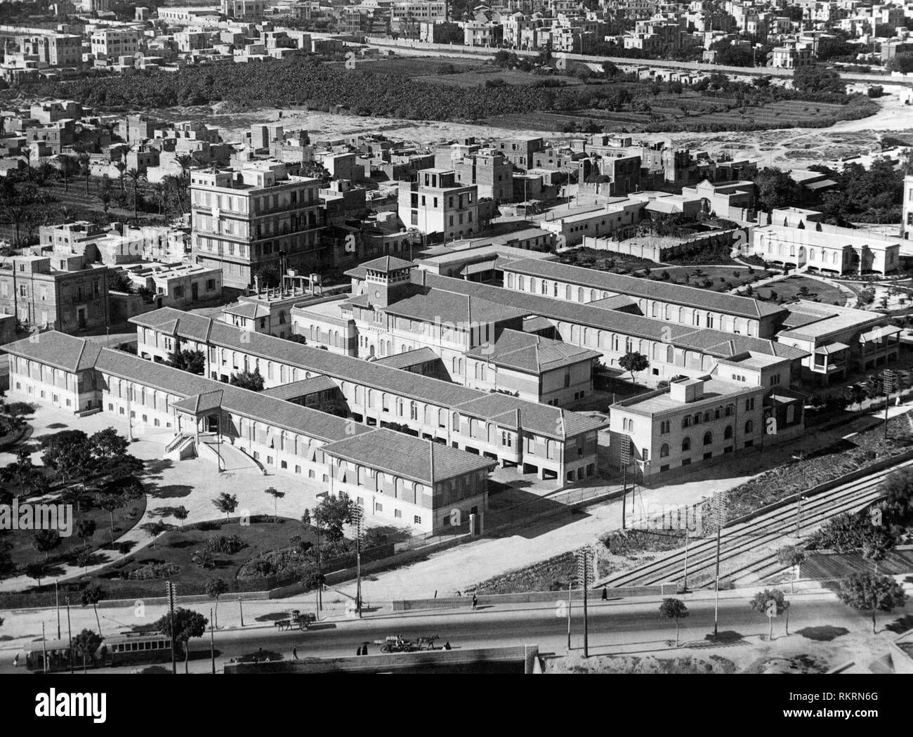 Italienischen Krankenhaus, Alexandria, Ägypten, Afrika 1930 Stockfoto