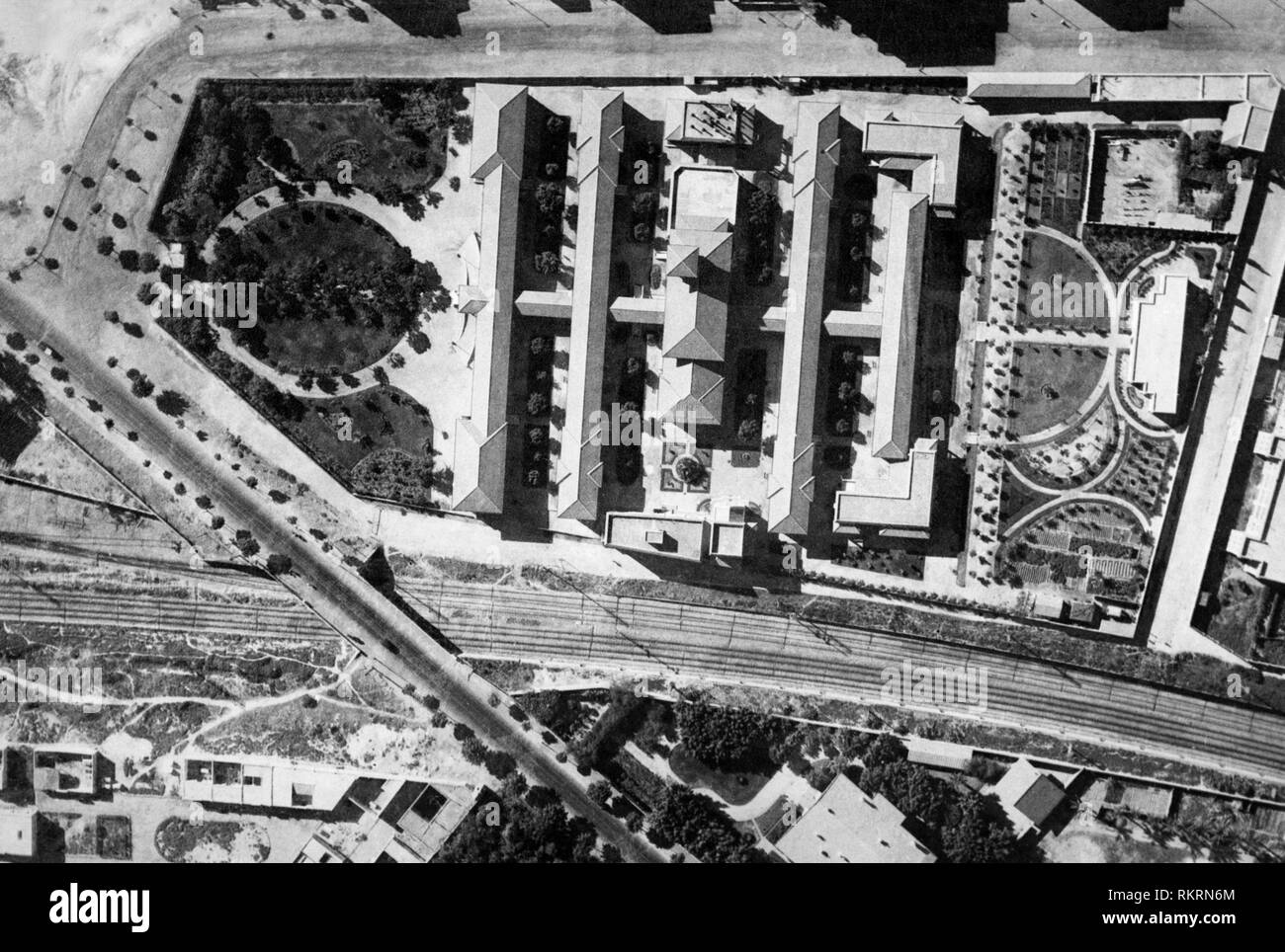 Italienischen Krankenhaus, Alexandria, Ägypten, Afrika 1930 Stockfoto