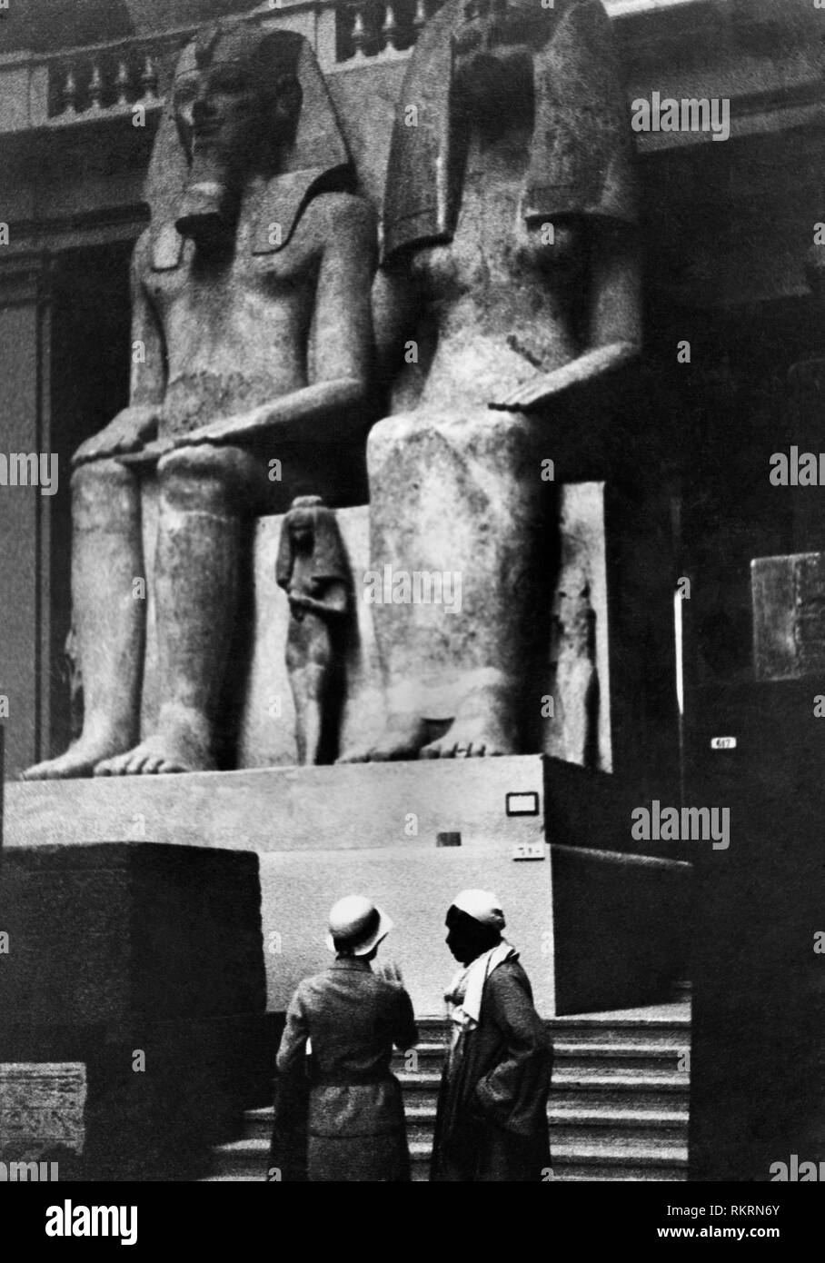 Afrika, Ägypten, Kairo, ein Zimmer im Ägyptischen Museum 1930 Stockfoto