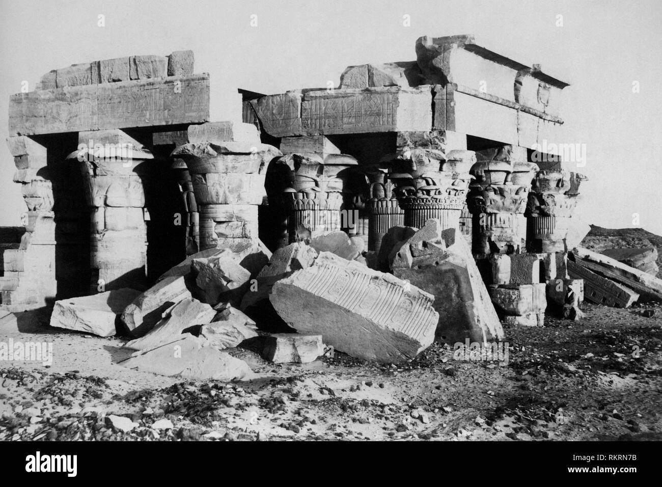 Afrika, Ägypten, Luxor, Tempel Kom Ombou, 1920-30 Stockfoto