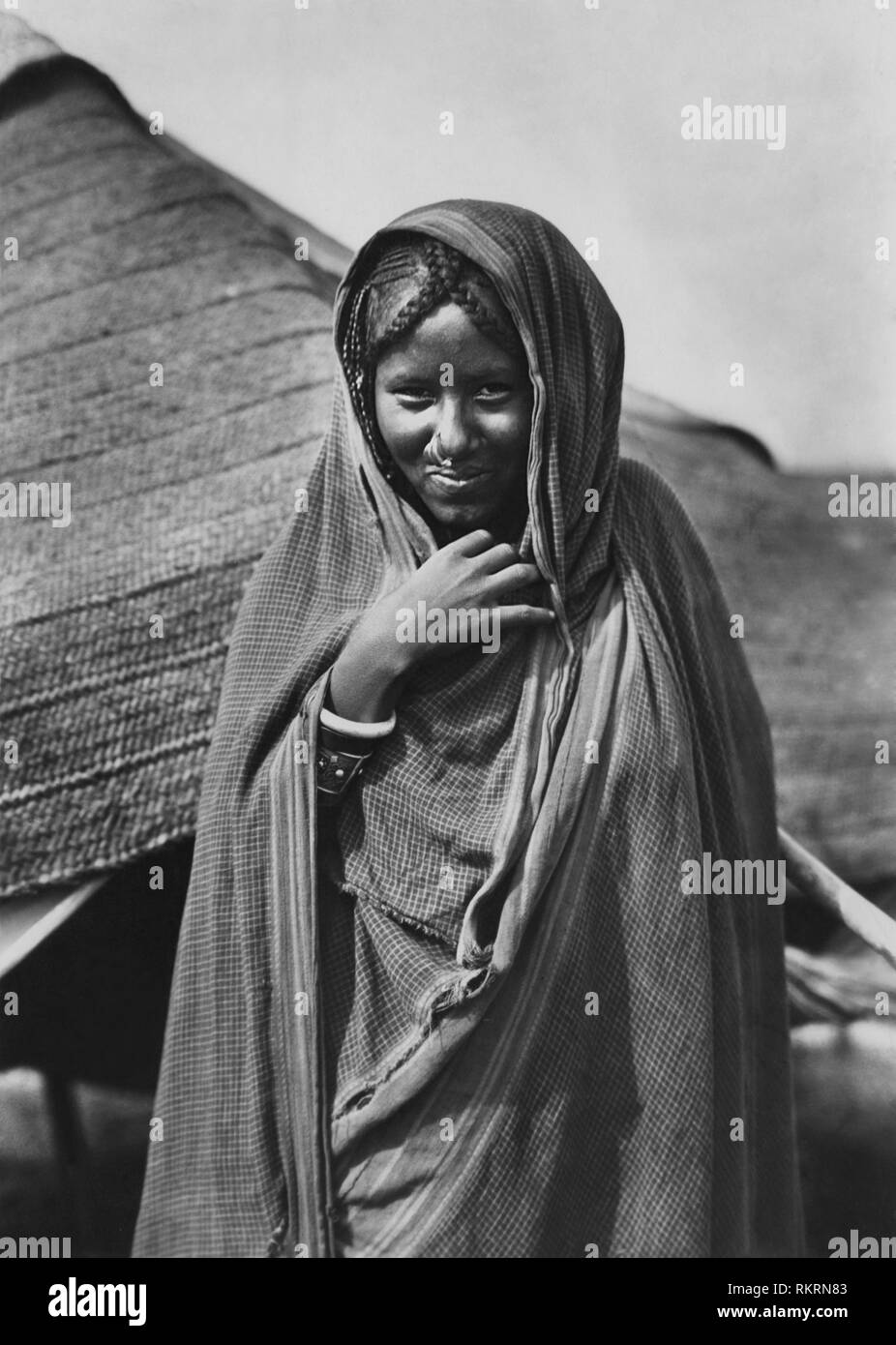 Afrika, Eritrea, Agordat, Cheren, Mädchen bilena, 1920 Stockfoto