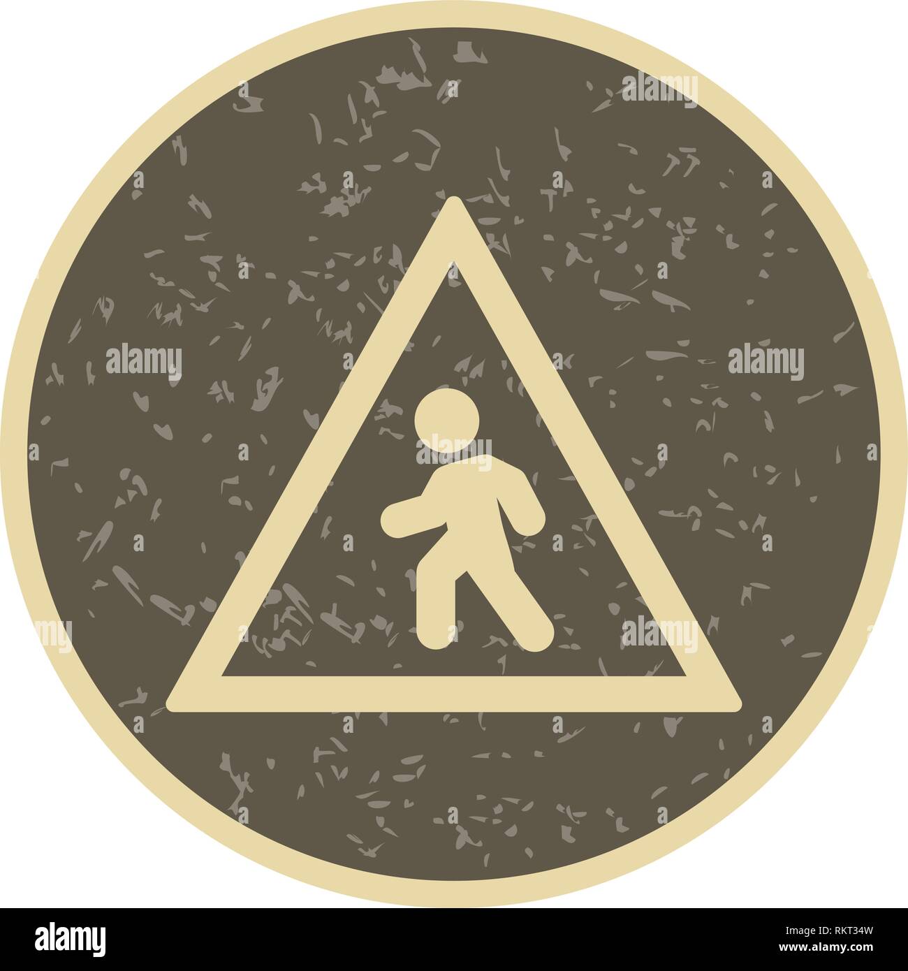 Vektor Fußgängerüberweg Symbol Zeichen Symbol Vektor Illustration für den privaten und gewerblichen Gebrauch... Reinigen Sie trendige Symbol... Stock Vektor