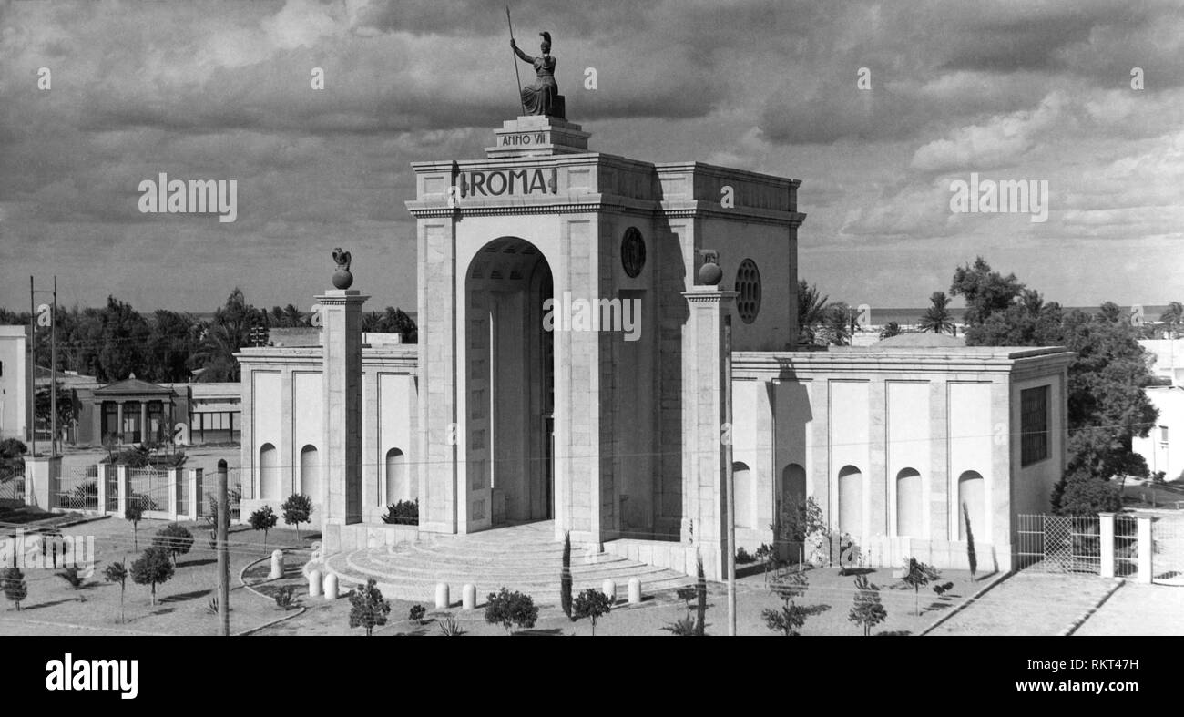 Nordafrika, Tripolitanien, 7 Jahr der faschistischen Regime, Exposition, 1929 Stockfoto