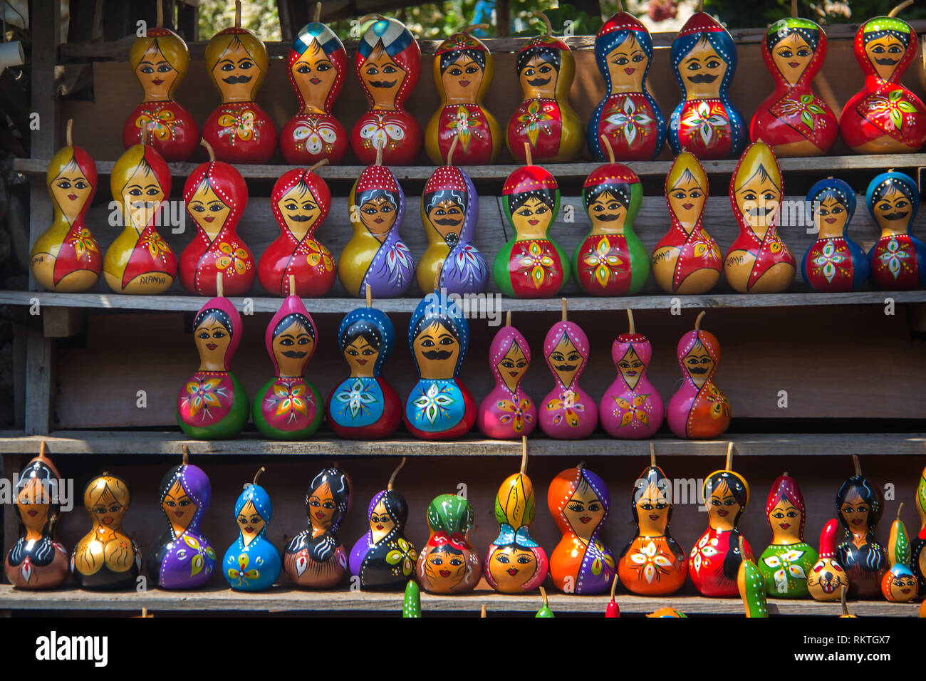 Dekorative calabash Abbildung/Kalebasse Zahlen sind eine traditionelle Kunst der türkischen Kultur. Es weit in den Orten zu sehen ist. Es gibt ein Übel, das Auge pai Stockfoto