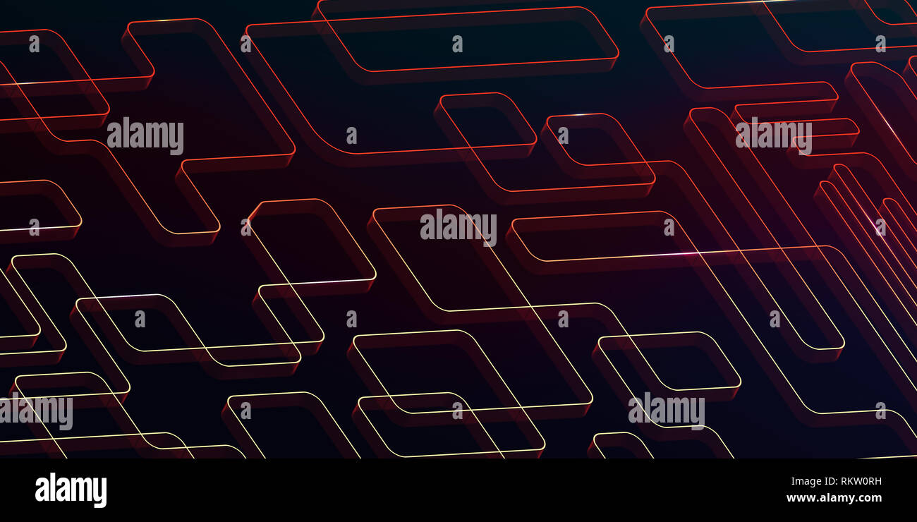 Die biometrische Verifizierung Thema, Infos Grafik Banner Hintergrund. Stockfoto