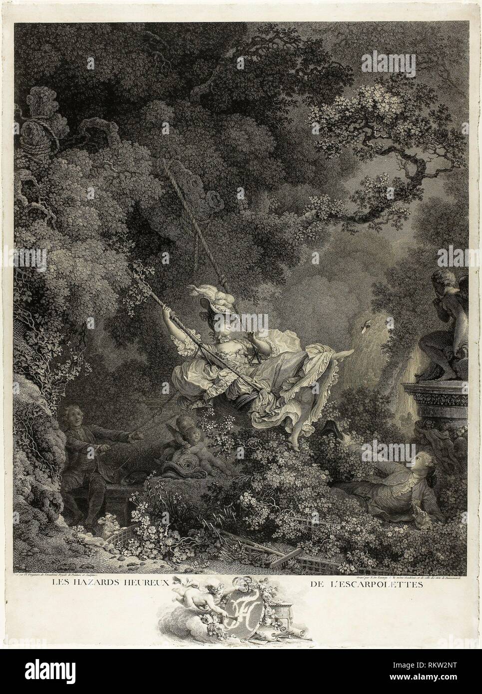 Jean Honore Fragonard Die Schaukel Stockfotos Jean Honore