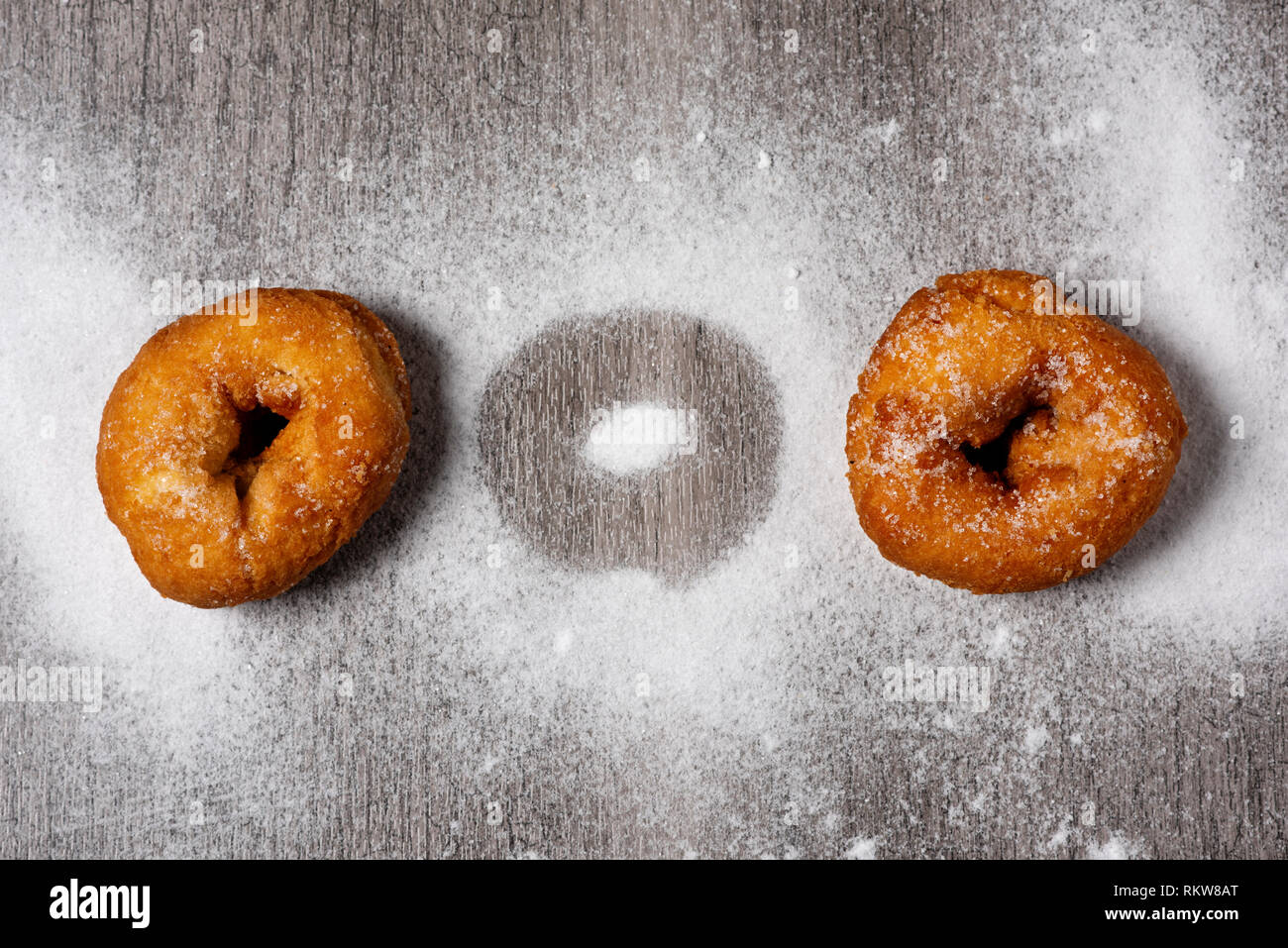 Hohen Winkel Blick Auf Einige Hausgemachte Rosquillas Spanisch