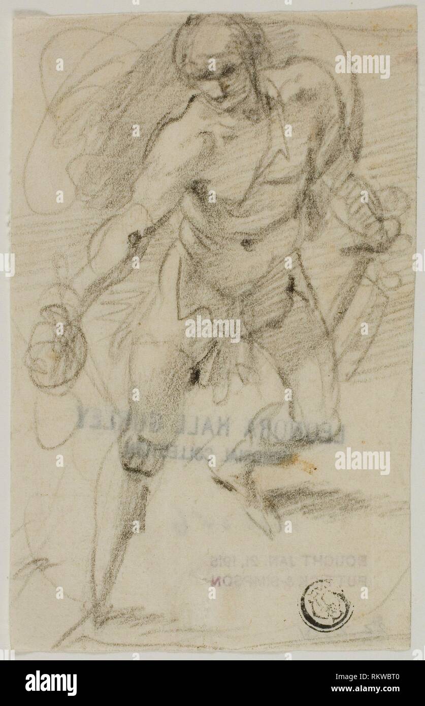 David mit dem Leiter der Goliath - 1591/93 - Giuseppe Cesari, genannt Il  Cavalier d'Arpino Italienisch, 1568-1640 - Künstler: Giuseppe Cesari,  Herkunft: Italien Stockfotografie - Alamy