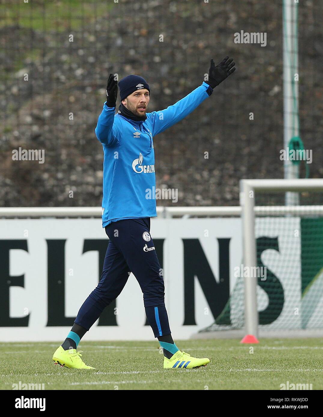 Firo: 12.02.2019, Fußball, 1.Bundesliga, Saison 2018/2019, FC Schalke 04, Ausbildung, GUIDO BURGSTALLER | Verwendung weltweit Stockfoto