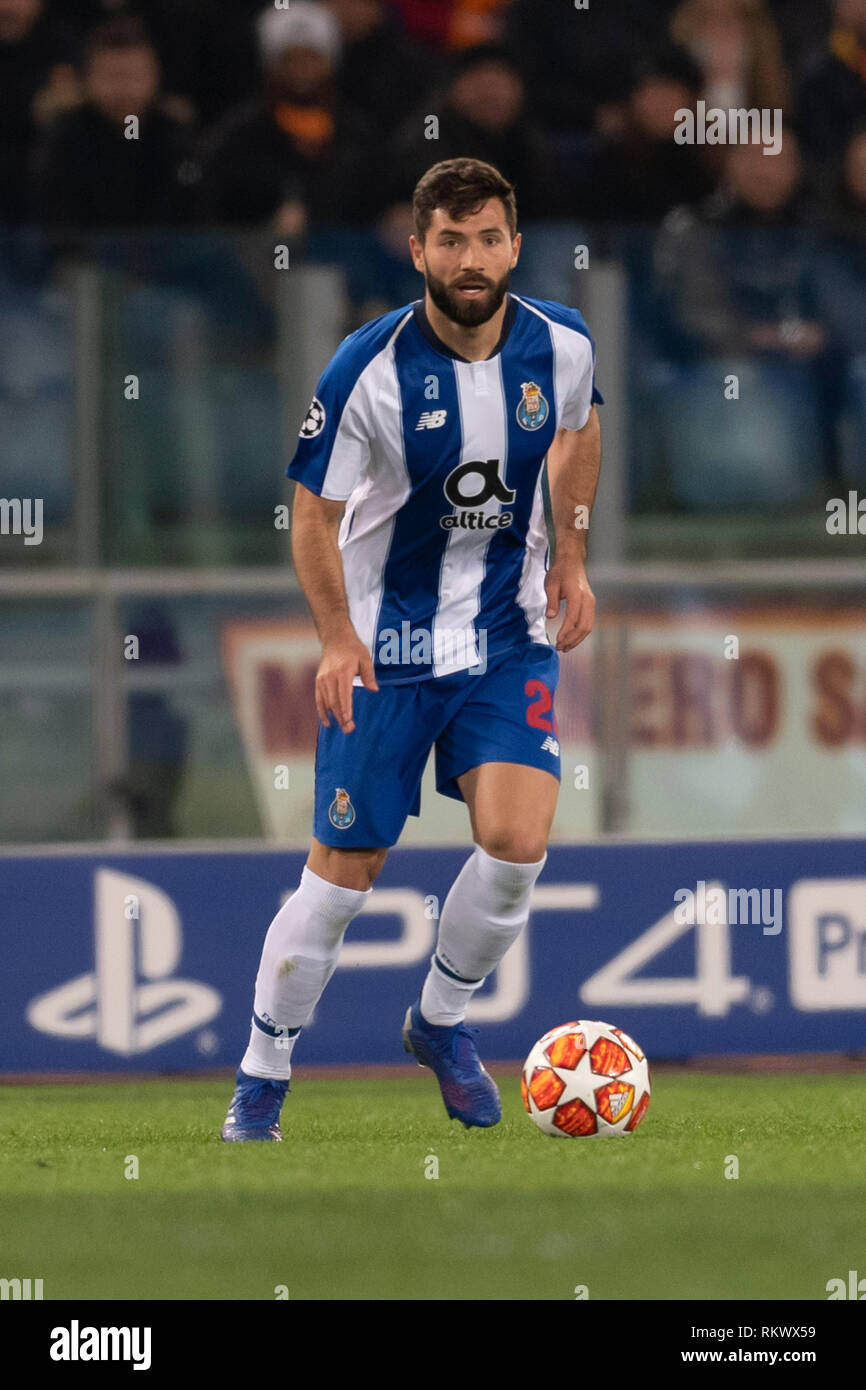 Felipe Augusto de Almeida Monteiro (Porto) während der 'Uefa Champions League' Runde 16 - 1 bein Übereinstimmung zwischen Roma 2-1 Porto im Olympiastadion am 12. Februar 2019 in Rom, Italien. Credit: Maurizio Borsari/LBA/Alamy leben Nachrichten Stockfoto