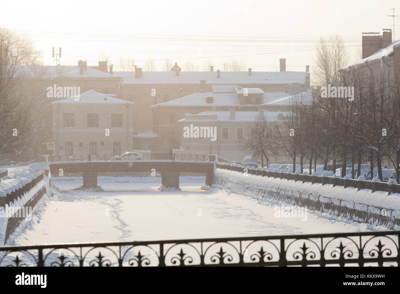 Kryukov Kanal, St. Petersburg, Russland. Stockfoto