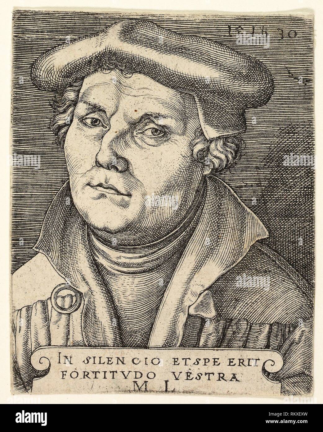 Portrait Von Martin Luther 1530 Master I B Deutsch Starb 1525 30 Artist Master I B Herkunft Deutschland Datum 1530 Medium Gravur In Schwarz Auf Stockfotografie Alamy
