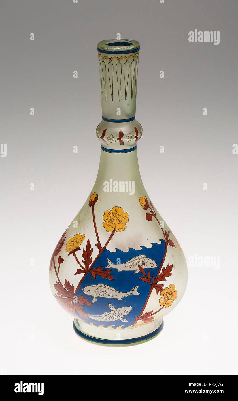 Vase - über 1899 - Fritz Heckert Glas Raffinerie- und Glashütten  Petersdorf, Schlesien (heute Polen), 1866-1923 vermutlich durch Otto Thamm  Deutsch entwickelt Stockfotografie - Alamy