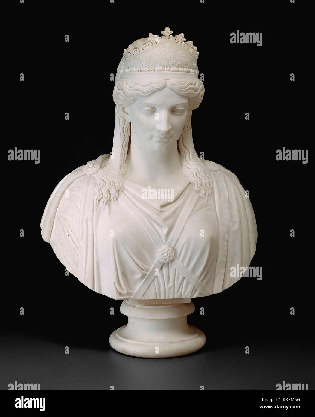 Zenobia, Königin von Palmyra - modelliert C. 1859, geschnitzte nach 1859 - Harriet Hosmer American, 1830 - 1908 - Künstler: Harriet Hosmer, Herkunft: USA, Stockfoto