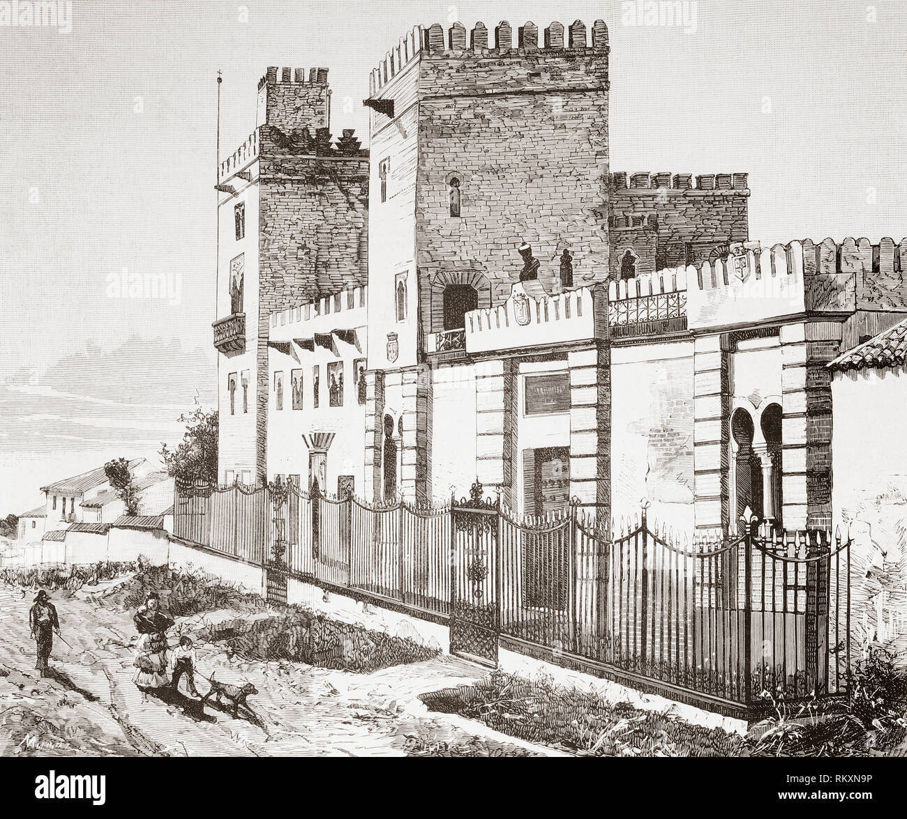 Das Haus In Dem Hernan Cortes In Castilleja De La Cuesta Sevilla Spanien Im Jahre 1547 Starb Hernan Cortes De Monroy Y Pizarro Altamirano Marquis Auf Das Tal Von Oaxaca 1485 1547 Spanische