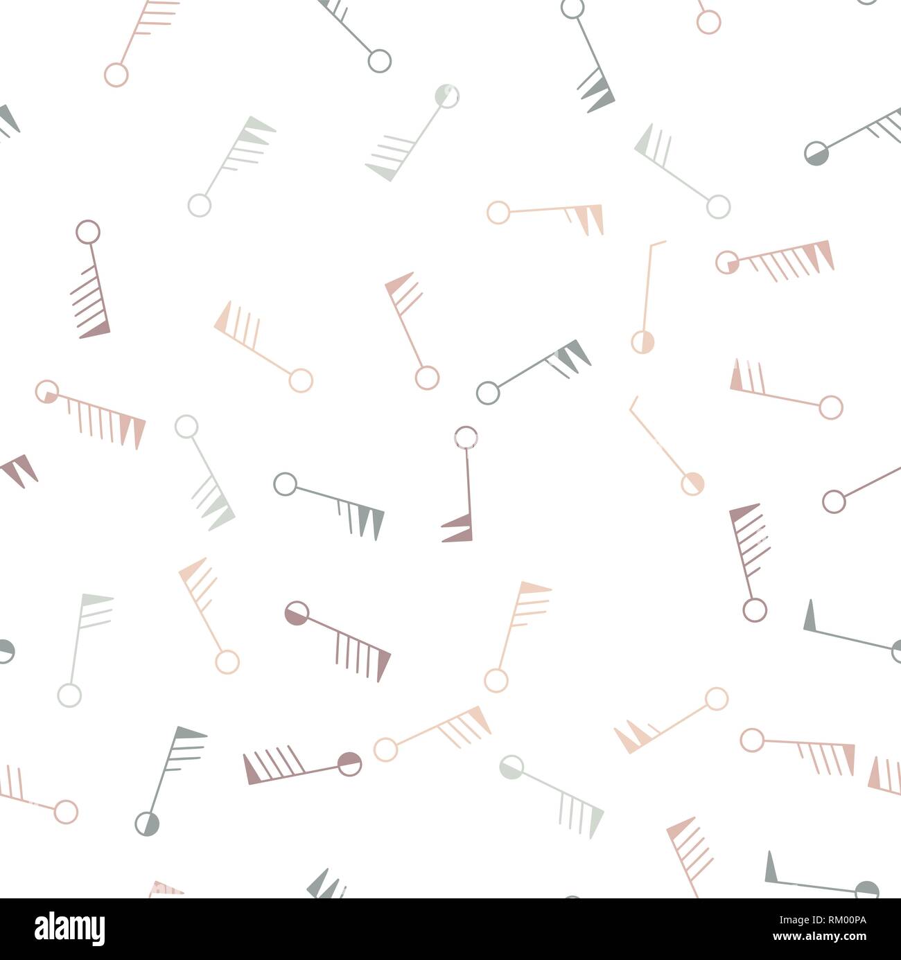 Streamless Muster mit topografischen meteo Symbole Stock Vektor