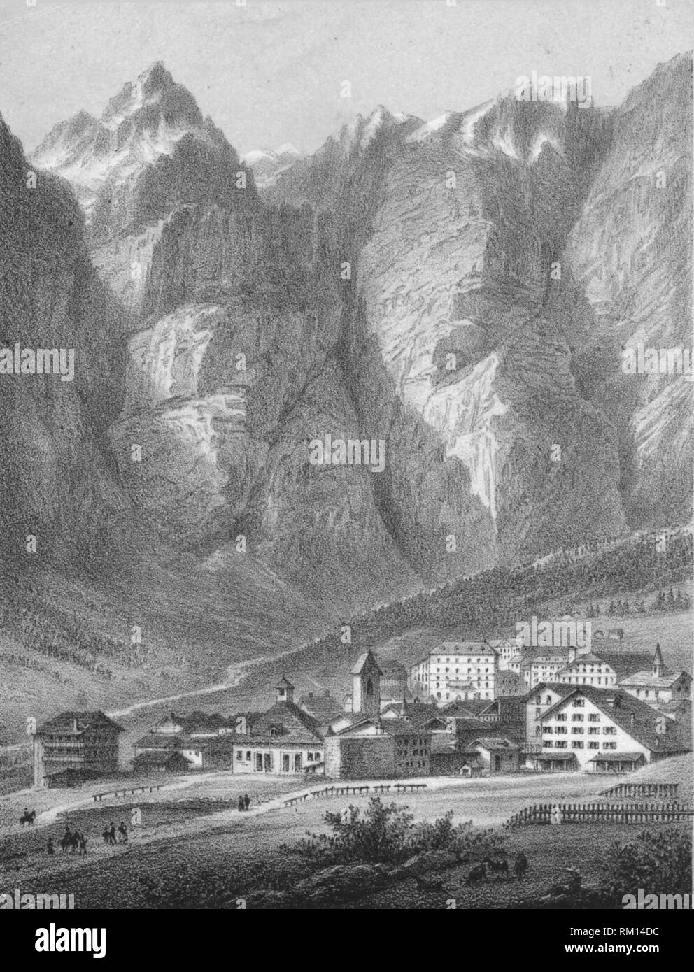 "Louesch (Wallis)', 19. Schöpfer: Cuvillier. Stockfoto