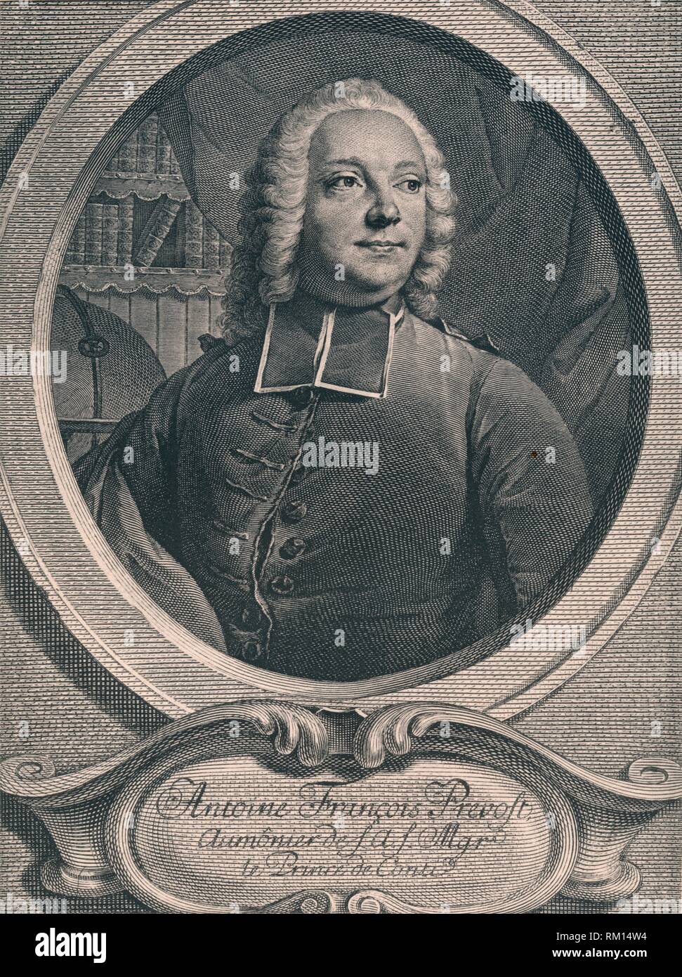 "Antoine Francois Prevost', 1745. Schöpfer: Georg Friedrich Schmidt. Stockfoto
