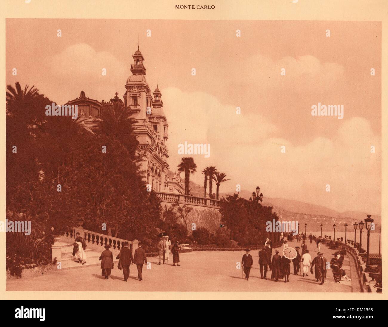 "Die Terrassen und das Casino, Monte Carlo', 1930. Schöpfer: Unbekannt. Stockfoto