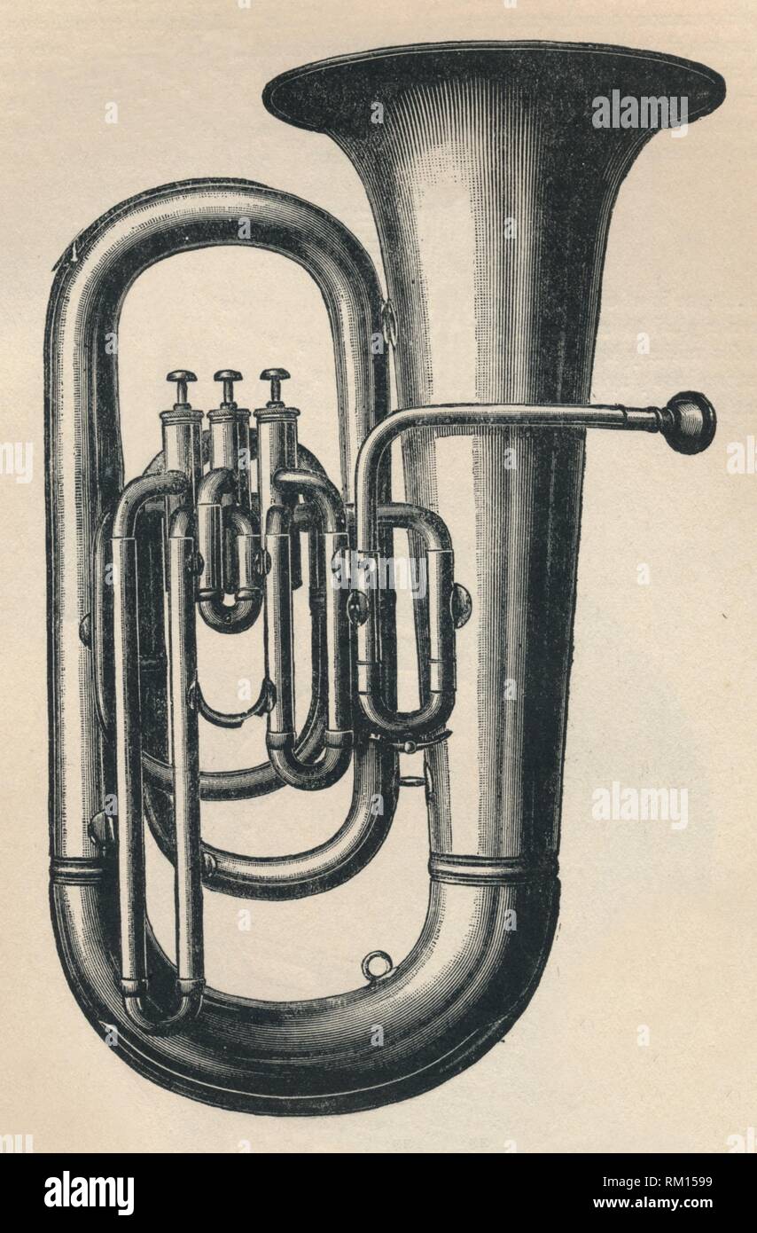 'E? Mit drei Ventilen Bombardon', 1910. Schöpfer: Unbekannt. Stockfoto
