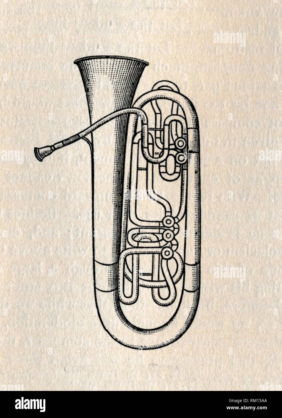 "Die Tuba - Contra Bass Tuba", 1895. Schöpfer: Unbekannt. Stockfoto