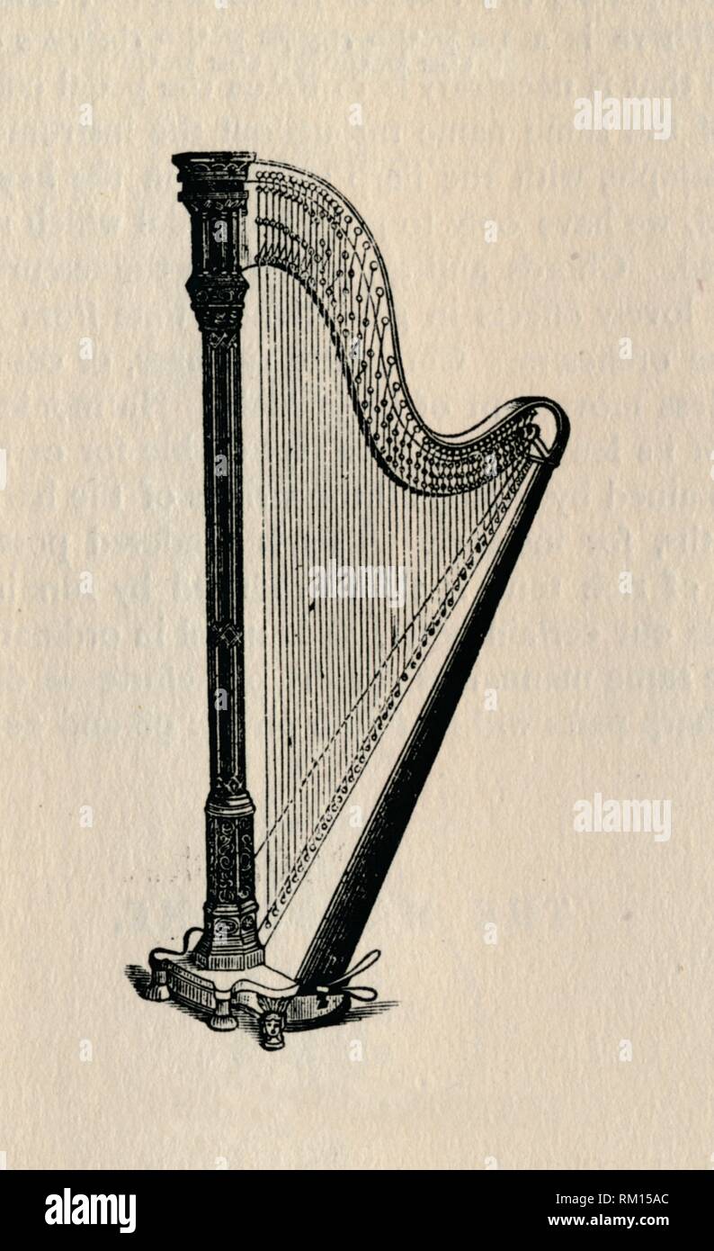 "Die Harfe", 1895. Schöpfer: Unbekannt. Stockfoto