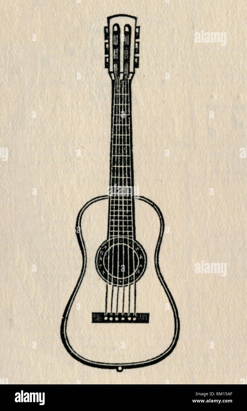 "Die Gitarre", 1895. Schöpfer: Unbekannt. Stockfoto