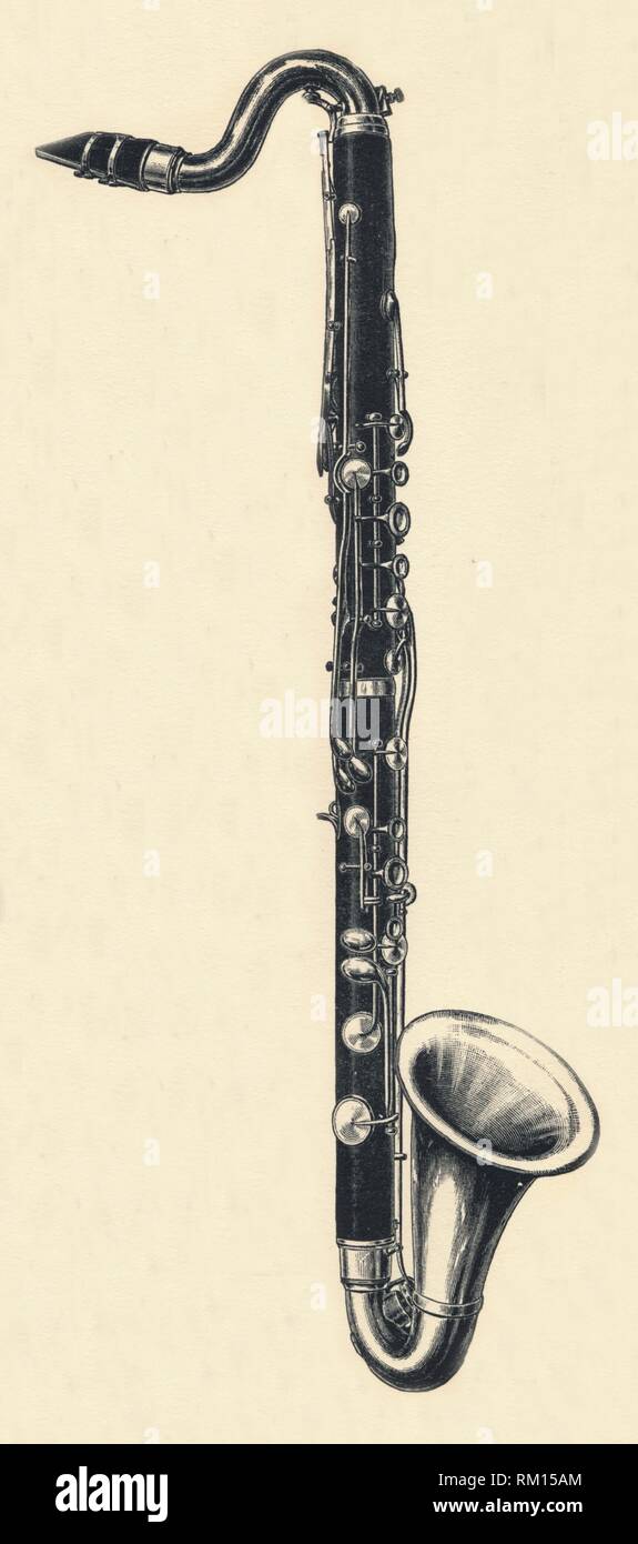 'B? Bassklarinette", 1895. Schöpfer: Unbekannt. Stockfoto