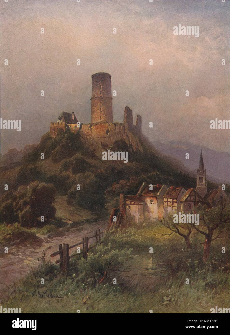 'Die Godesburg', (Godesburg), 1923. Schöpfer: Nikolai von astudin. Stockfoto