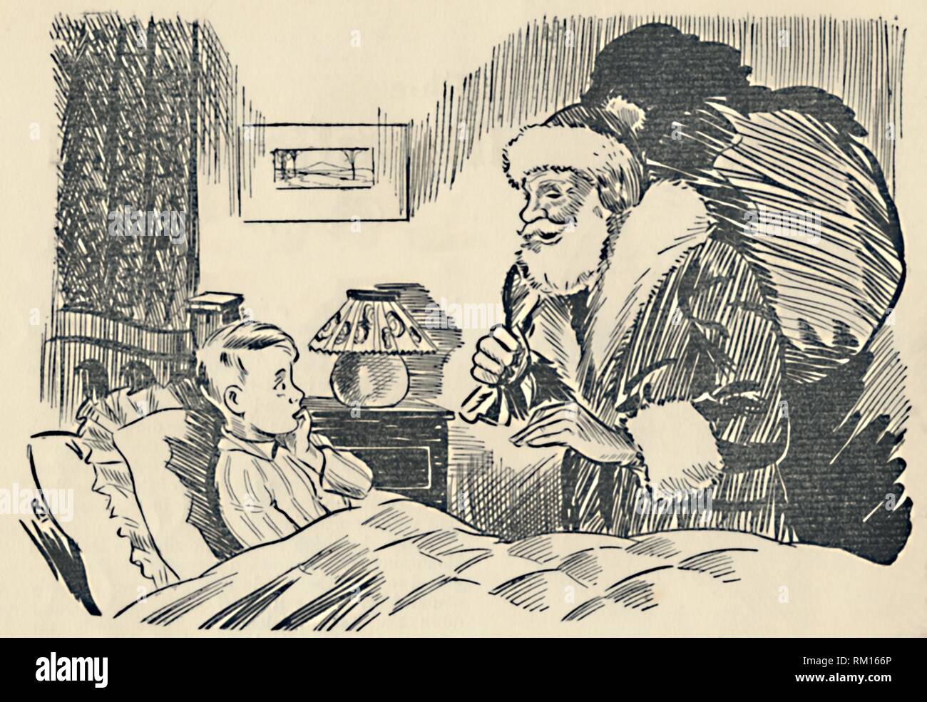 Illustration aus "Die Mystifizierung der Santa Claus', 1936. Schöpfer: Unbekannt. Stockfoto