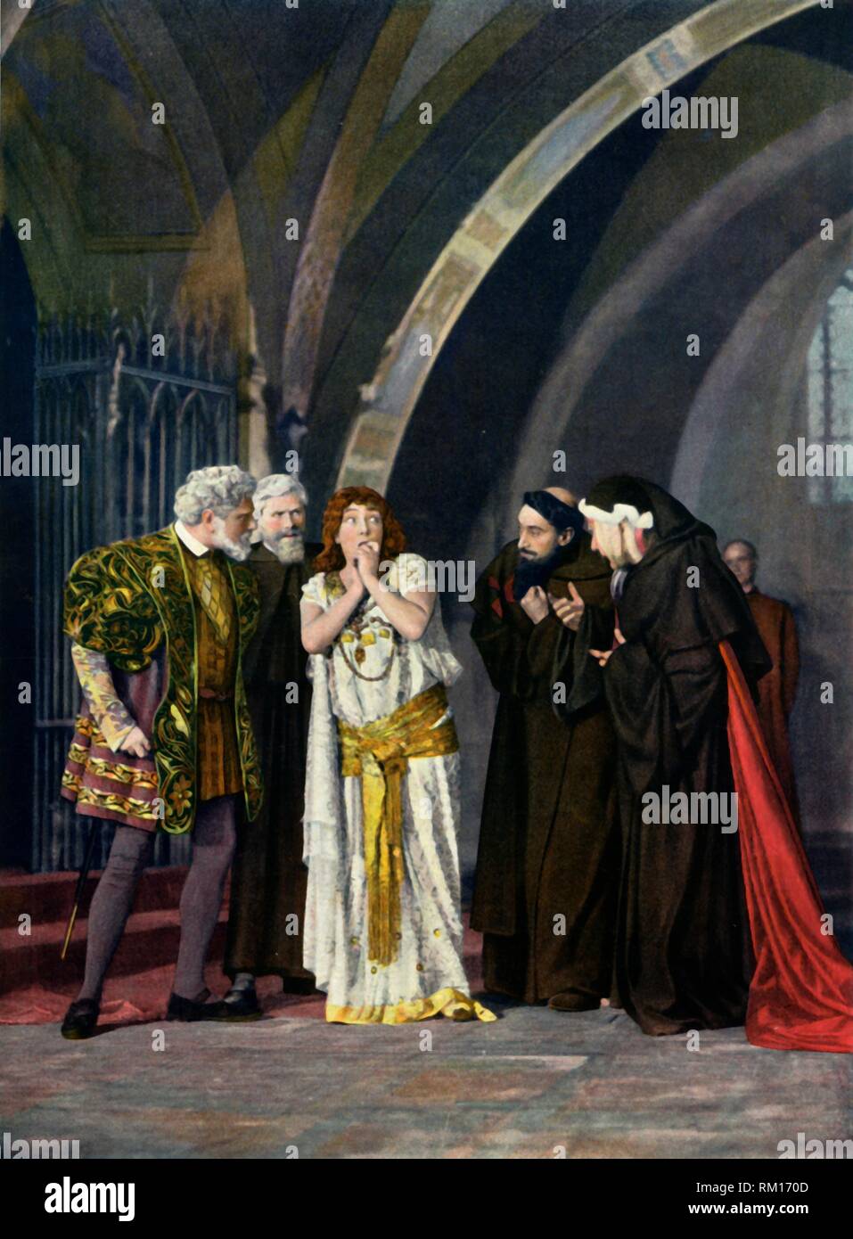 'Theater Sarah-Bernhardt. - La Sorciere. Acte IV", (Die Zauberin, Act IV)) 1904. Schöpfer: Unbekannt. Stockfoto
