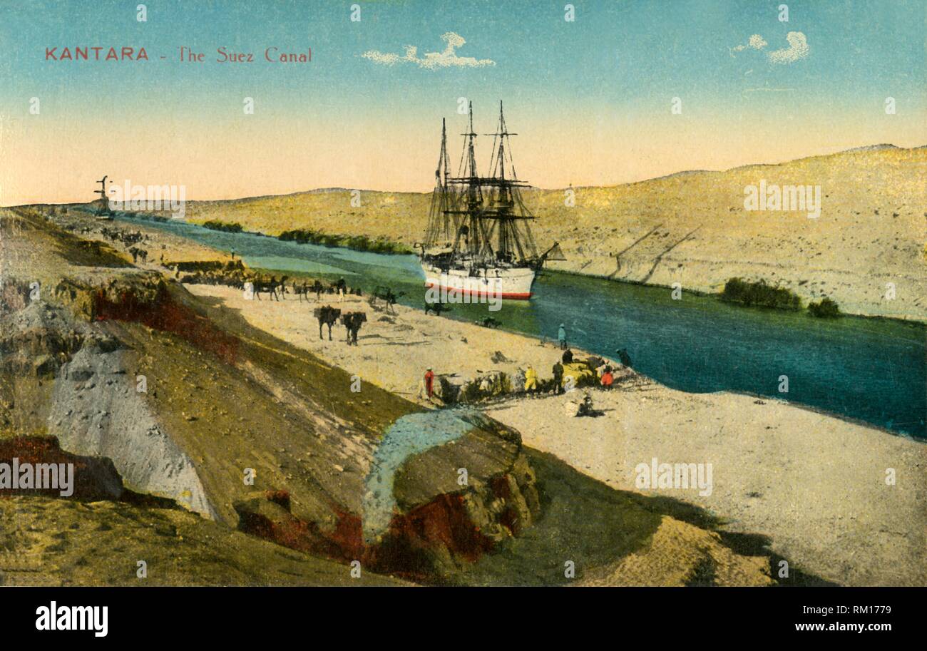 "Kantara - der Suezkanal', c 1918 - c 1939. Schöpfer: Unbekannt. Stockfoto