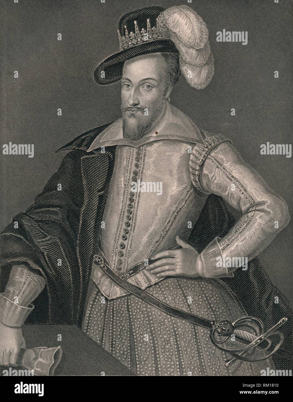 "Henry Somerset, ersten Marquis von Worcester', (Anfang - Mitte des 19. Jahrhunderts). Schöpfer: H Robinson. Stockfoto
