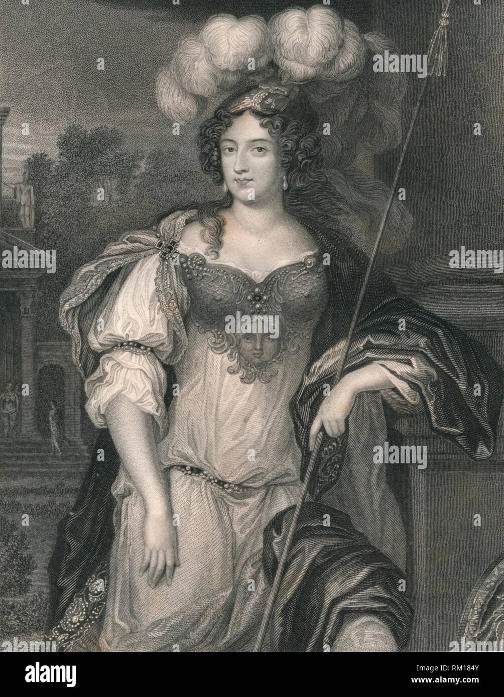 "Frances Theresa Stewart, der Herzogin von Richmond', (Mitte des 19. Jahrhunderts). Schöpfer: H Robinson. Stockfoto