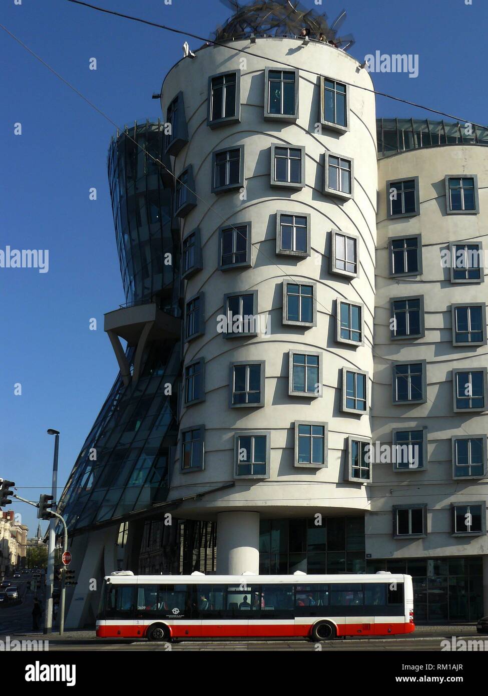 Prag Tschechische Republik Tanzendes Haus Tancici Dum In Der