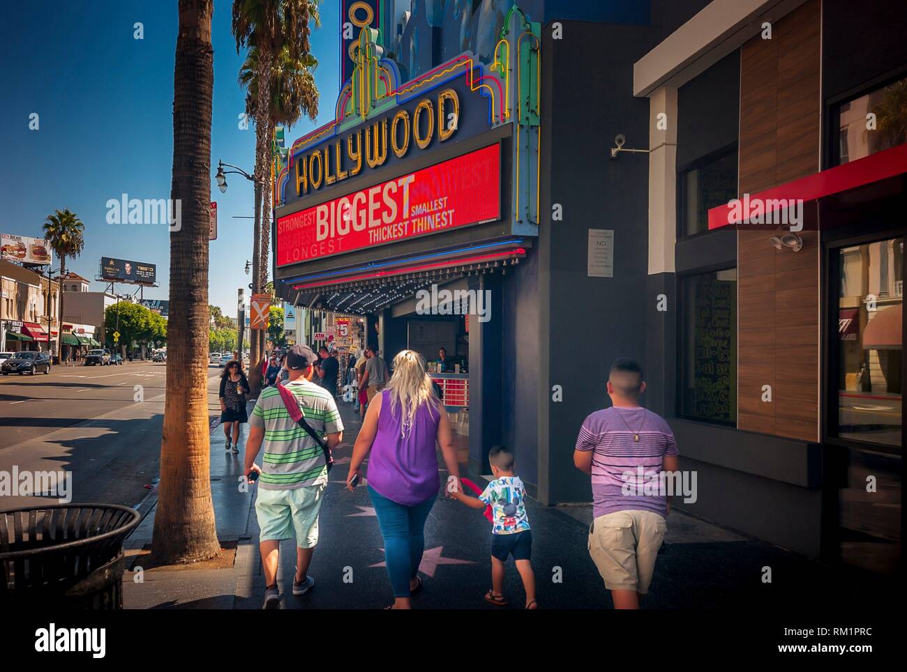 Hollywood Walk of Fame - Los Angeles, CA (EEUU). Stockfoto